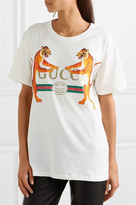 gucci tiger collar shirt|gucci tiger graphic t shirt.